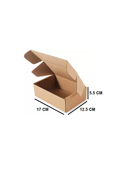 AMBALAJ MARKT E-ticaret Kargo Paketleme Kutusu 17x12,5x5,5 Cm Esmer 50 Adet Tyc00373469079, One Size