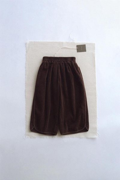 Magu Unisex Thick Straight Ribbed Trousers