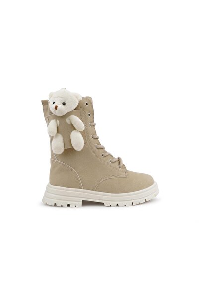 Cool Kids Beige Cool Perla Winter Boots - Lace-Up