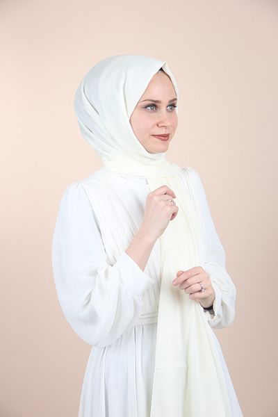 Sima Bone-202 Sima Chiffon Shawl with Janjan