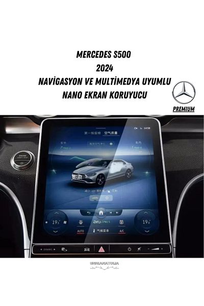 UniqAnatolia Mercedes S500 2024 Navigation and Multimedia Compatible Premium Nano Screen Protector