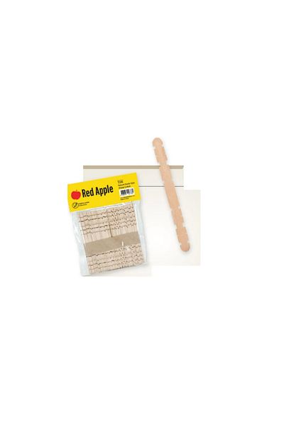 pazarella Red Apple Wooden Stick Cut Tip Natural 25-200