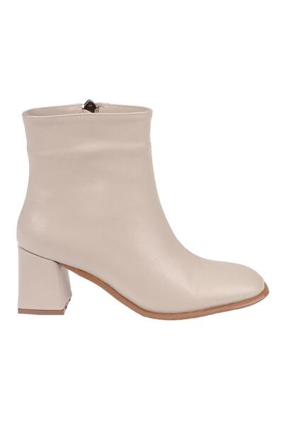 pullman Kalın Topuklu Kadın Bot İZ-032 BEJ