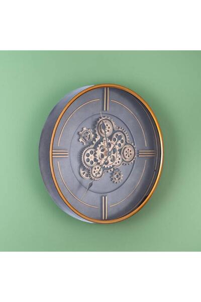 ACAR Dekoratif Çarklı Duvar Saati - 59 cm