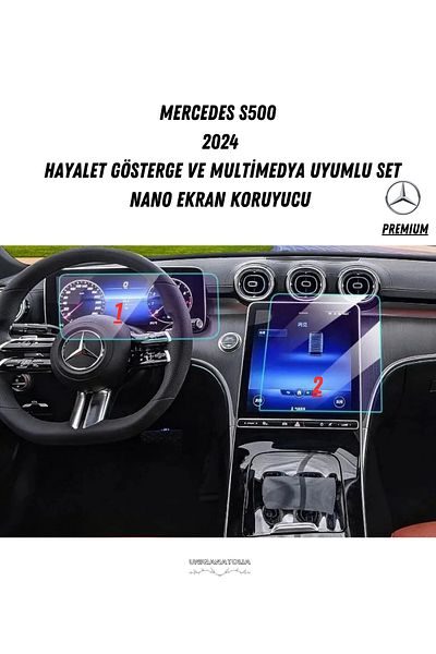 UniqAnatolia Mercedes S500 2024 - Ghost Premium Nano Screen Protector Set
