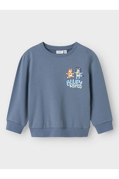 name ıt Nmmnuse Bluey Nreg Sweat Bru Sky - Relaxed Fit