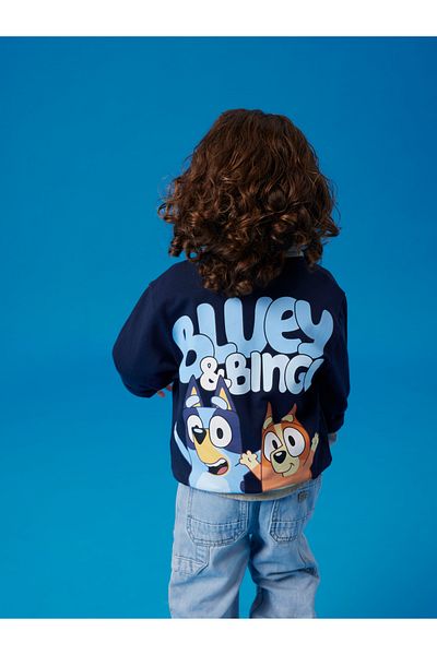 name ıt Nmmnuse Bluey Nreg Sweat Bru Sky - Turquoise Color Sweatshirt