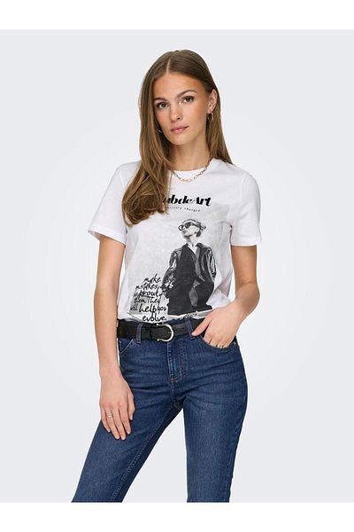 ONLY Onlasta Reg Life S/S Cool Top Box Cs Jrs