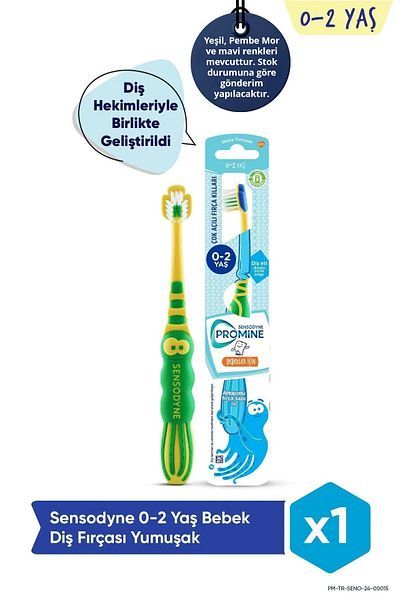 Sensodyne Promine 0-2 Years Old Baby Toothbrush - Extra Soft with Octopus Characters