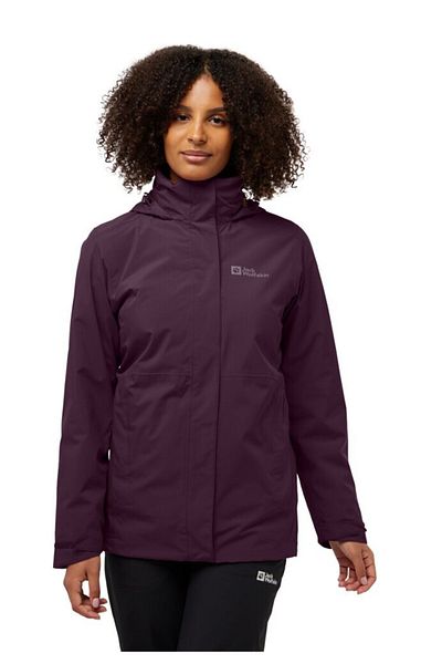 Jack Wolfskin Водоустойчиво палто Rotwand 3в1 Jkt W с поларено яке отвътре