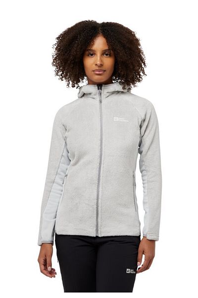 Jack Wolfskin Rotwand Hooded Fz W Gray Jacket