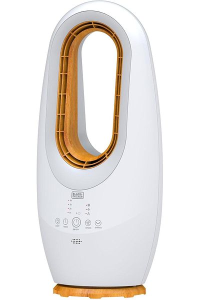 Black&Decker Black+Decker 2-in-1 Bladeless Fan, 58cm with Cool-White Led
