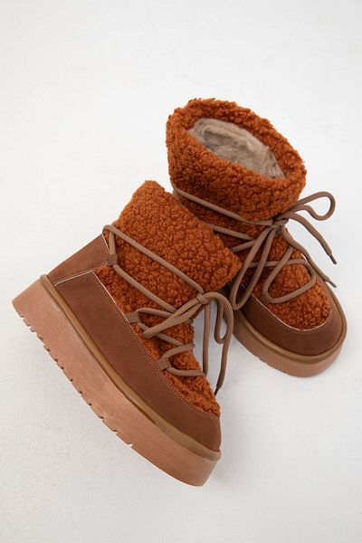 SOHO Buty damskie w kolorze brązowym - model Bootie z 20077 r.