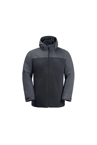 Jack Wolfskin معطف خارجي للرجال من Taubenberg 3in1 Jkt 1115311 -6350 رمادي