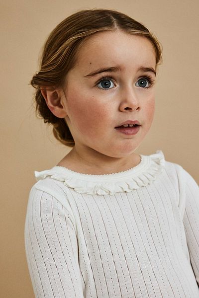 Lil' Atelier Mini Oberteil mit langen Ärmeln Slim Fit