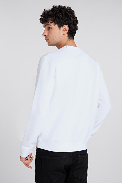 Guess BOX CN SWEATSH - ECO SLEEK POLY COTTON FLEECE