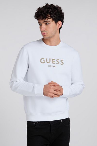 Guess BOX CN SWEATSH - ECO SLEEK POLY COTTON FLEECE