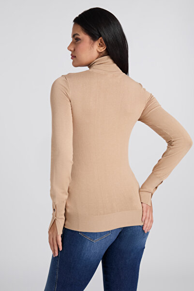 Guess PAULE TN LS SWEATER - ECO VISCOSE POLY HOLLY YARN