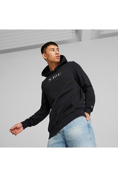 Puma MCFC FtblLegacy Hoody PUMA Black-Team Li