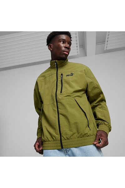 Puma Olive Green Style Windbreaker