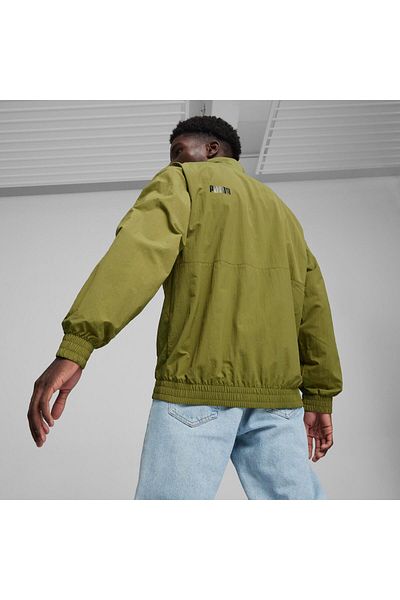 Puma Olive Green Style Windbreaker