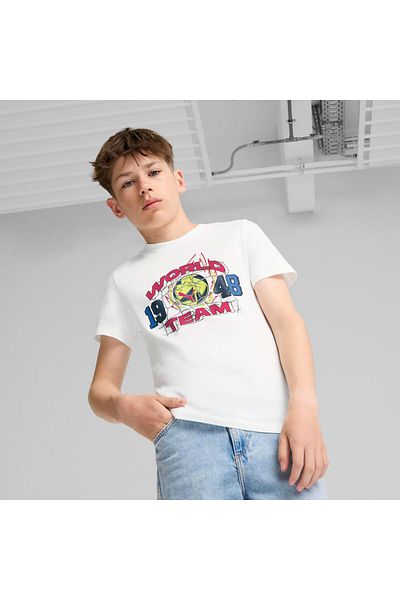 Puma 1948 Model Puma White Graphics Tee B
