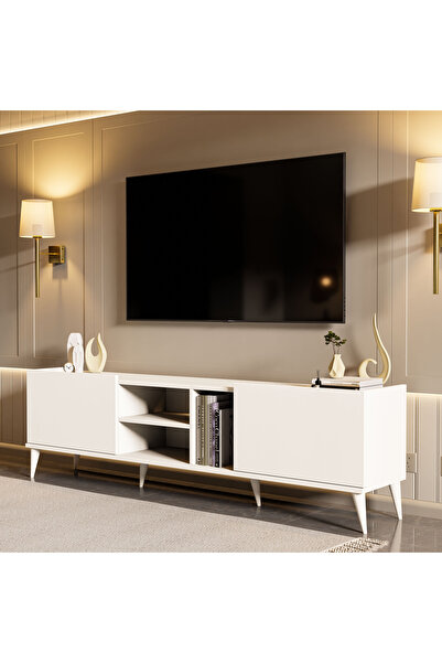 Mezza 1320 Elegante 180 Cm Tv Ünitesi Beyaz