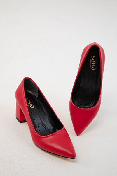 SOHO Kırmızı Kadın Klasik Topuklu Ayakkabı 18511