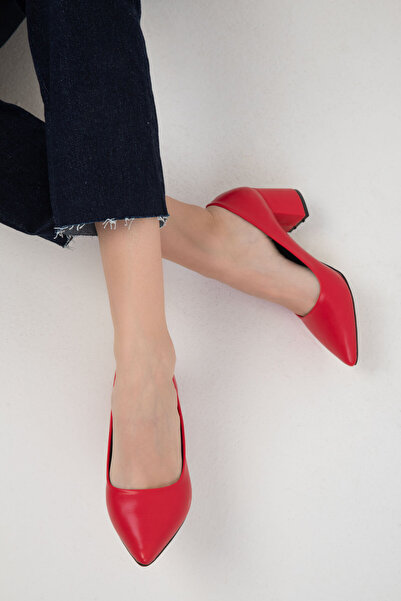 SOHO Kırmızı Kadın Klasik Topuklu Ayakkabı 18511