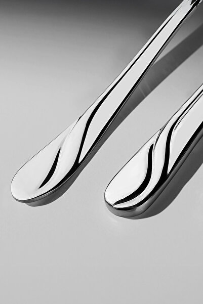 Nehir Safir Sade 12 Kişilik 84 Parça Deri Kutulu Çatal Kaşık Bıçak Takımı