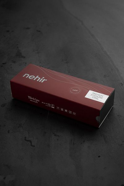 Nehir Sapphire Plain 5 Piece Stainless Steel Serving Set