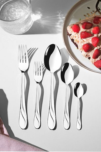 Nehir Sapphire Plain 6-Piece 30 Piece Cutlery Set