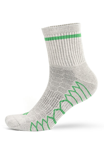 Bonny Silver No Smell Running and Walking Women's Green Socket Silver Socks