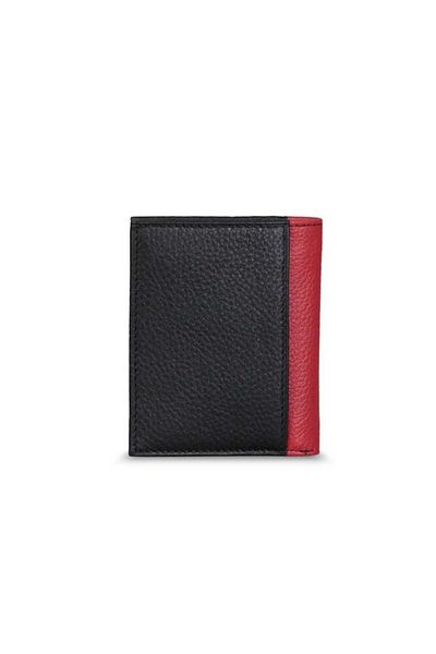 GUARD Black/Red Mini Leather Men's Wallet