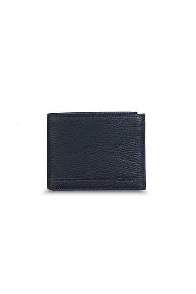 GUARD Navy Blue Horizontal Leather Men's Wallet