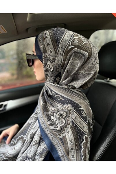 Genel Markalar Retro desen şal etnik desen şal mavi retro şal