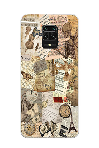 moonset Xiaomi Redmi Note 9 Pro / Note 9S Uyumlu Vintage Tasarımlı Baskılı Şe...