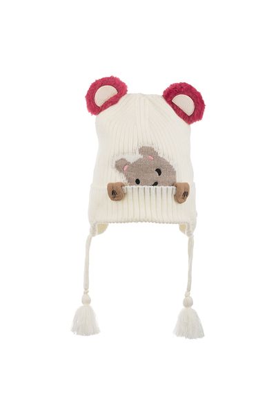 Kitti KİTTİ Παιδικό πλεκτό Beanie - διπλή στρώση με φλις εσωτερικά 4-8 ετών (130-09)