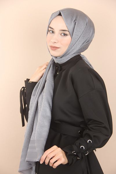 Sima Şal cu model de marmură din bumbac afumat