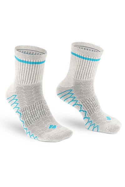 Bonny Silver No Smell Running and Hiking Men's Saks Socket Silver Socks