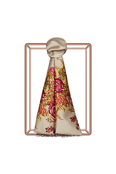 ipekevi Mink Silk House Silk Shawl 02677