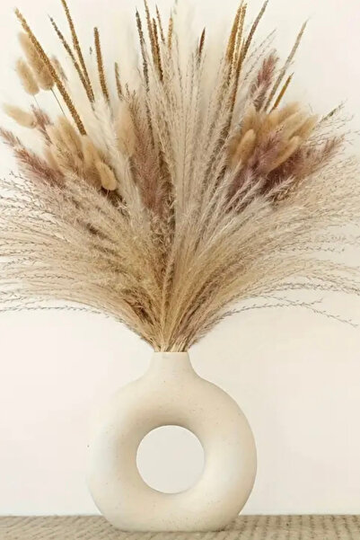 Rummjewelry Vază Pampas în stil nordic boem de 10 cm - Accesoriu decorativ pentru sufragerie Ornament de masă