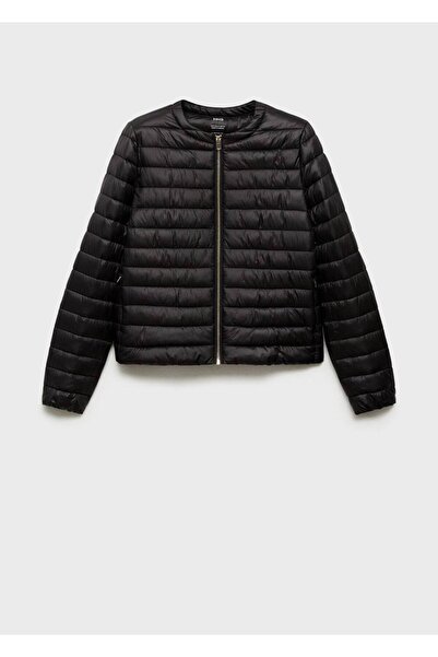 MANGO Woman Cepli kısa kapitone anorak