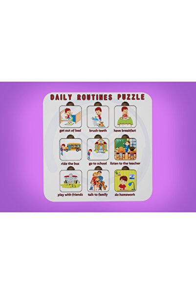 Eğiten Oyunlar DAILY ROUTINES (GÜNLÜK RUTİNLER) | İNGİLİZCE ÖĞRETEN PUZZLE