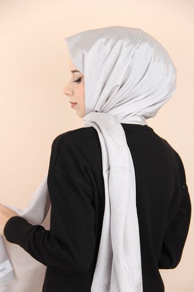 PİRAMİT SILVER Pyramid Monogram Shawl