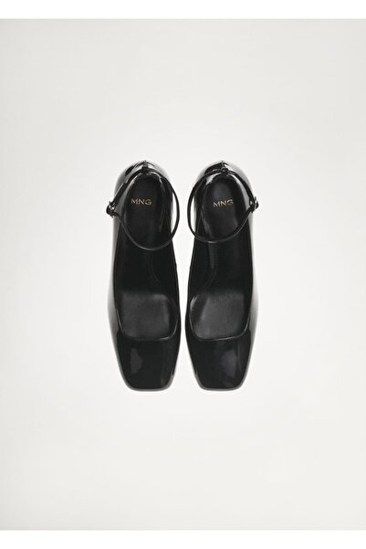 MANGO Woman Лаковані туфлі на підборах з лакованої шкіри