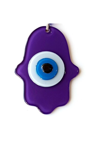 FREEDOM STOREE زخرفة الجدار الزجاجي لليد فاطمة الأم الخصوبة باللون الأرجواني ...