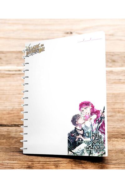 nihonwosekai Villains Are Destined to Die Anime Manhwa A5 Boy Spiral Notebook