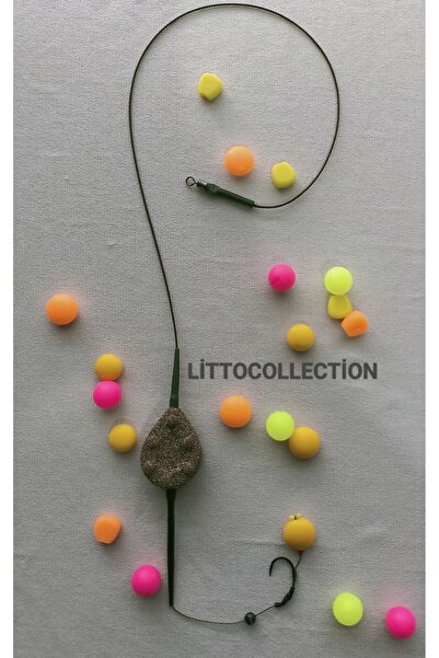 LittoCollection Gezer ( Inline ) Kurşunlu Leadcorelu Sazan Rig Takımı ( Yassı...