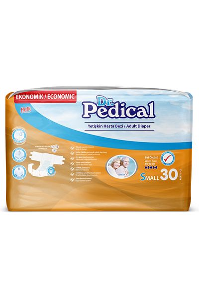 Dr.Pedical Small Size 30 Patient Diapers with Waistband